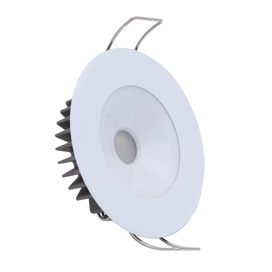 Lumitec Illusion Flush Mount LED Down Light  Spectrum RGBW  Cool White  White Housing 117127