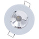 Lumitec Illusion Flush Mount LED Down Light  White  NonDimming  White Housing  Chrome Reflector 117133