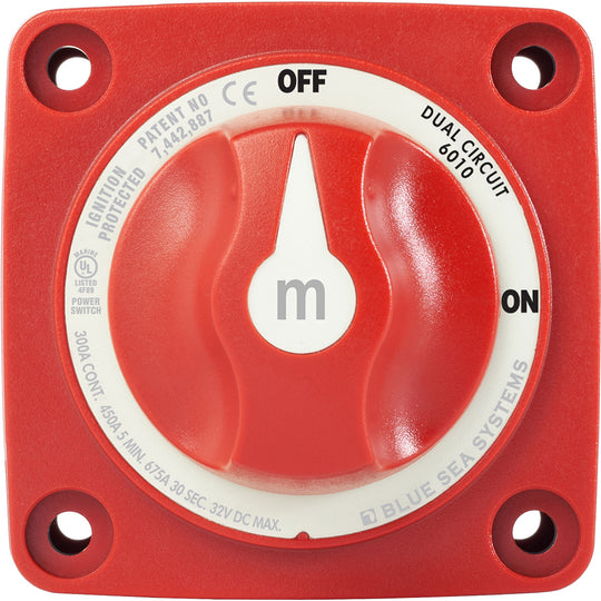 Blue Sea 6010 mSeries Mini Battery Switch Dual Circuit 6010