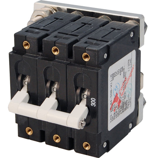 Blue Sea 7271 300A CSeries Triple Pole Toggle DC Circuit Breaker 7271