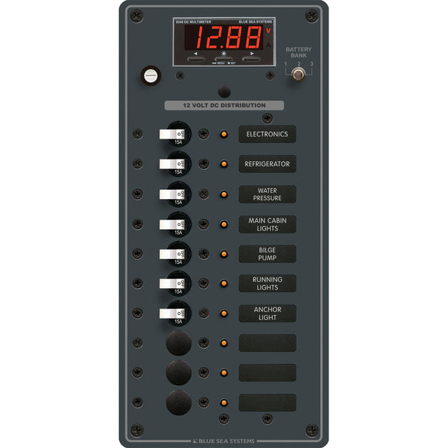 Blue Sea 8402 DC 10 Position wMultiFunction Meter 8402
