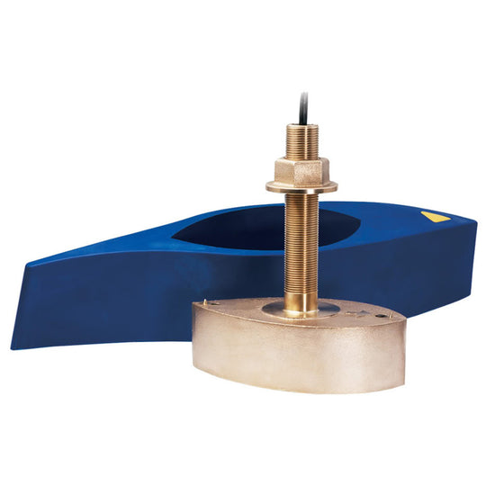 Furuno 526THDN Bronze Broadband ThruHull Transducer w Temp and HiSpeed Fairing Block 1kW No Plug 526TIDHDN