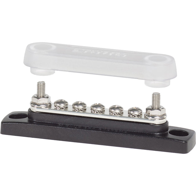 Blue Sea 2314 MiniBus 100 Ampere Common BusBar 5 x 832 Screw Terminal with Cover 2314