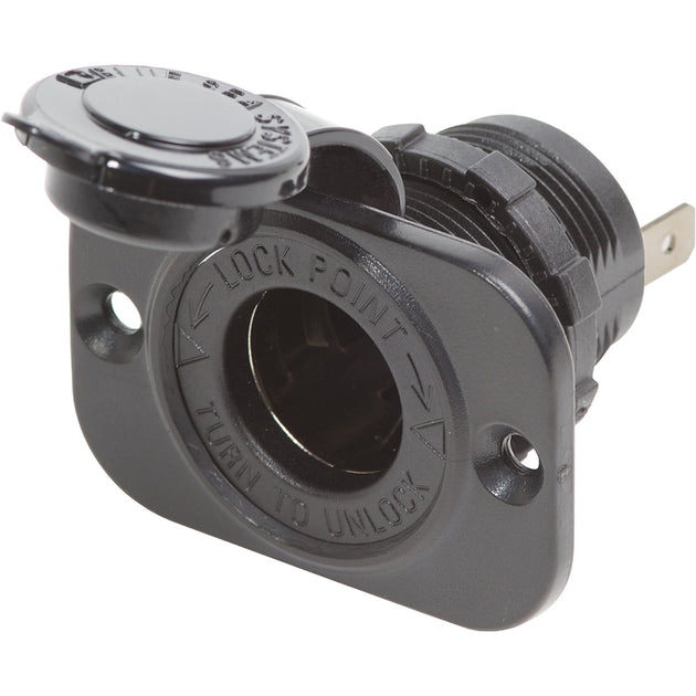 Blue Sea 12 Volt Dash Socket  Black 1011