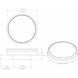Lumitec Halo  Flush Mount Down Light  White Finish  3Color RedBlue NonDimming wWhite Dimming 112828