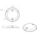 Lumitec TouchDome  Dome Light  Polished SS Finish  2Color WhiteRed Dimming 101098