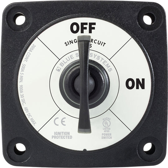 Blue Sea 6005200 Battery Switch Single Circuit ONOFF  Black 6005200