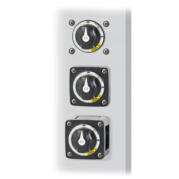 Blue Sea 6011200 mSeries Battery Switch Dual Circuit Plus  Black 6011200