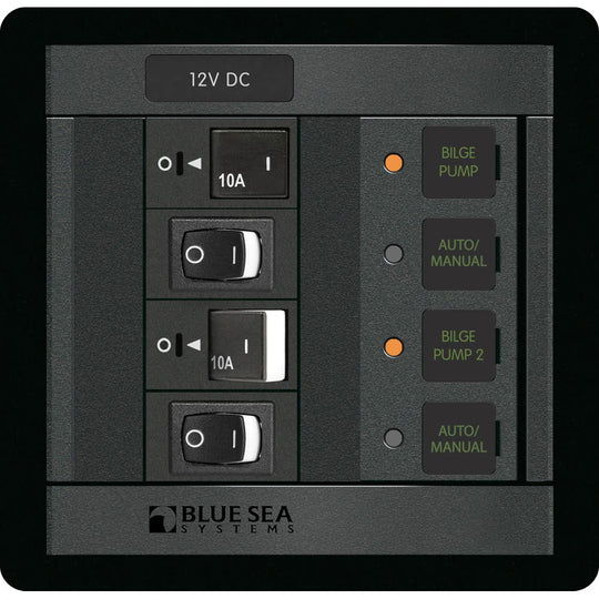 Blue Sea 1522 360 Panel Dual Bilge Pump Control 1522