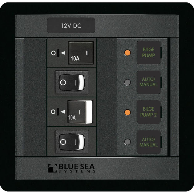 Blue Sea 1522 360 Panel Dual Bilge Pump Control 1522