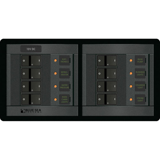 Blue Sea 1225 12V DC 8 Position  Horizontal 1225