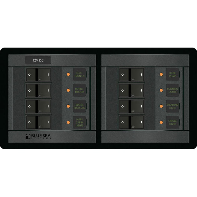 Blue Sea 1225 12V DC 8 Position  Horizontal 1225