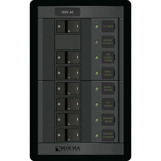 Blue Sea 1202 120V AC Main  6 Positions  Vertical 1202