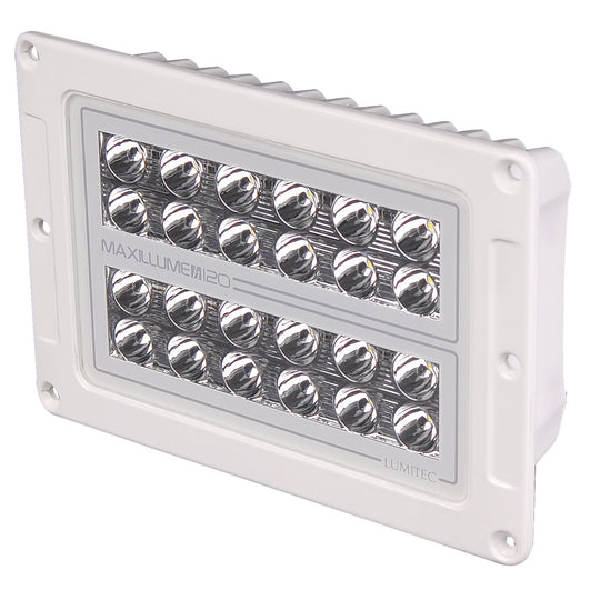 Lumitec Maxillume h120  Flush Mount Flood Light  White Housing  White Dimming 101348