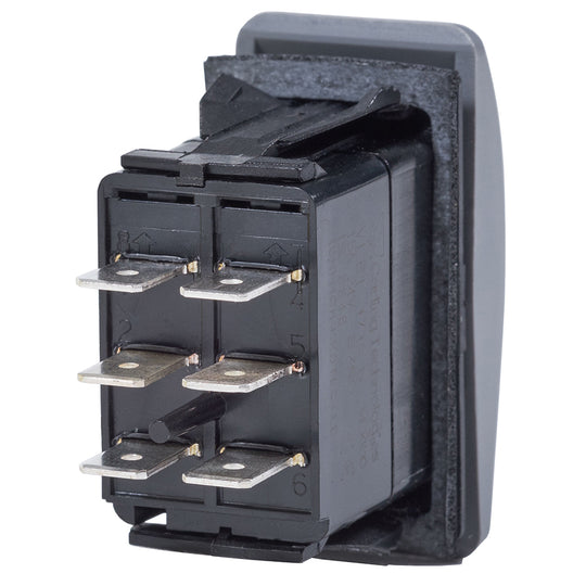 Blue Sea 7938 Contura II Switch DPDT Black  ONOFFON 7938