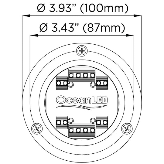 OceanLED Sport S3166S Underwater LED Light  Ultra White 012102W