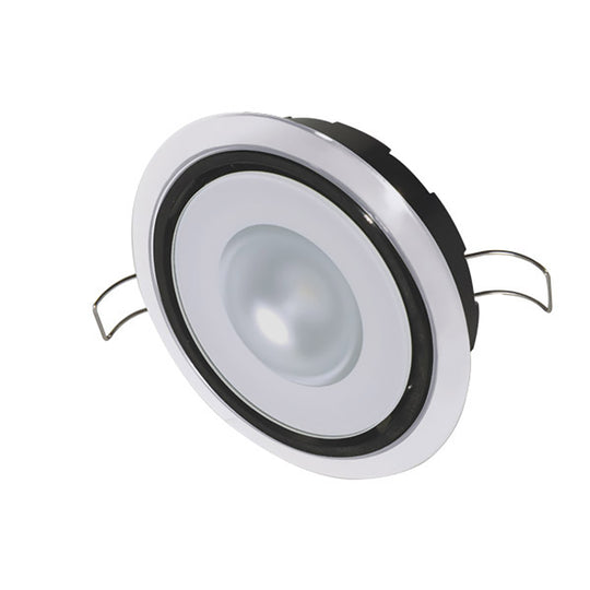 Lumitec Mirage Positionable Down Light  Spectrum RGBW Dimming  White Bezel 115127
