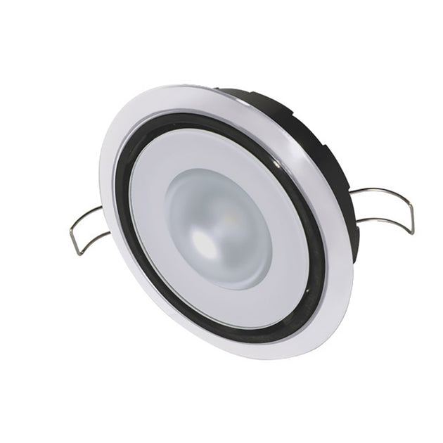 Lumitec Mirage Positionable Down Light  Spectrum RGBW Dimming  White Bezel 115127