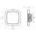 Lumitec Square Mirage Down Light  Spectrum RGBW Dimming  Polished Bezel 116117