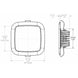 Lumitec Square Mirage Down Light  Warm White Dimming  HiCRI  Polished Bezel 116119