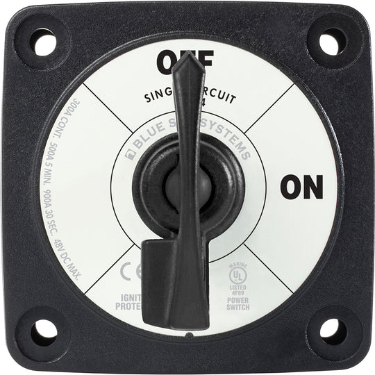 Blue Sea 6004200 Single Circuit ONOFF wLocking Key  Black 6004200
