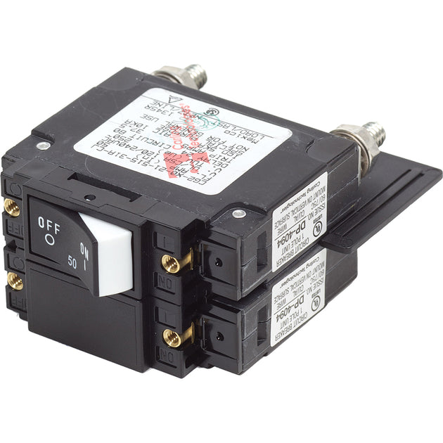 Blue Sea 7467 UL489 Circuit Breaker  50A Raised Rocker 7467