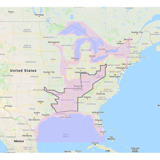 Furuno Gulf of Mexico Great Lakes  Rivers  Vector Chart  Standard Resolution Satellite Photos fPart of the Great Lakes 