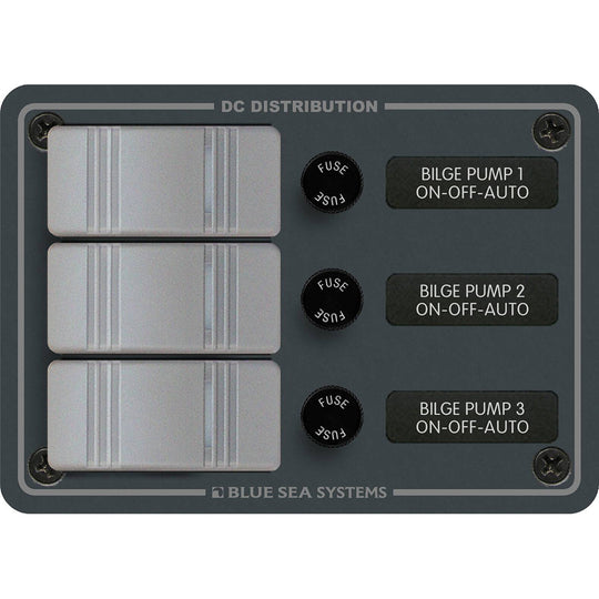 Blue Sea 8665 Contura 3 Bilge Pump Control Panel  8665