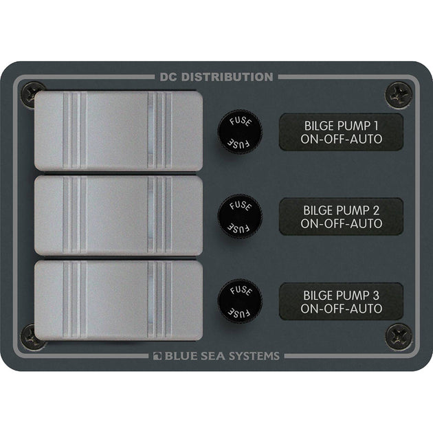 Blue Sea 8665 Contura 3 Bilge Pump Control Panel  8665