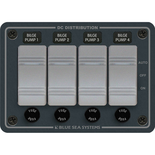Blue Sea 8666 Contura 4 Bilge Pump Control Panel  8666