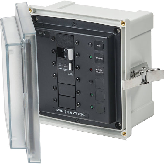 Blue Sea 3123  SMS Panel Enclosure wELCI 32A  3 Blanks  230V AC 3123